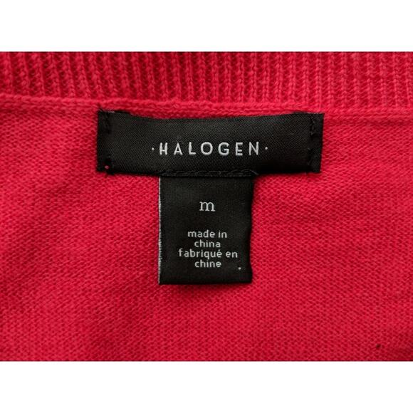 Halogen (Nordstrom) Red Pima Cotton Blend Sweater Tie- Size M - NWOT - Picture 5 of 7